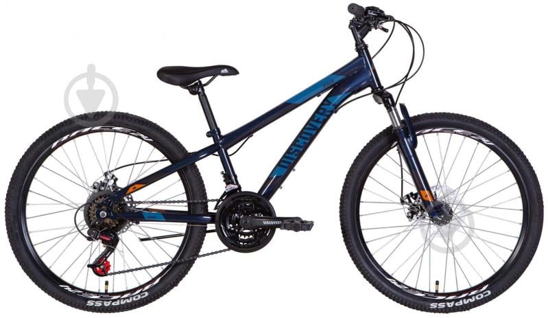 Велосипед Discovery 24" 11.5"(29 см) RIDER OPS-DIS-24-312 сине-оранжевый - фото 1