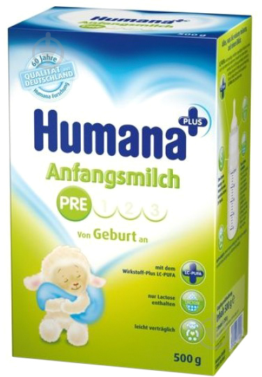 Суха молочна суміш Humana PRE Anfangsmilch 500 г 4031244778024 - фото 1