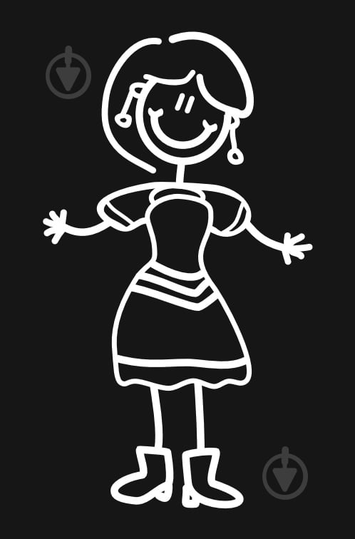 Наклейка Мама – украинка 10 см - фото 1