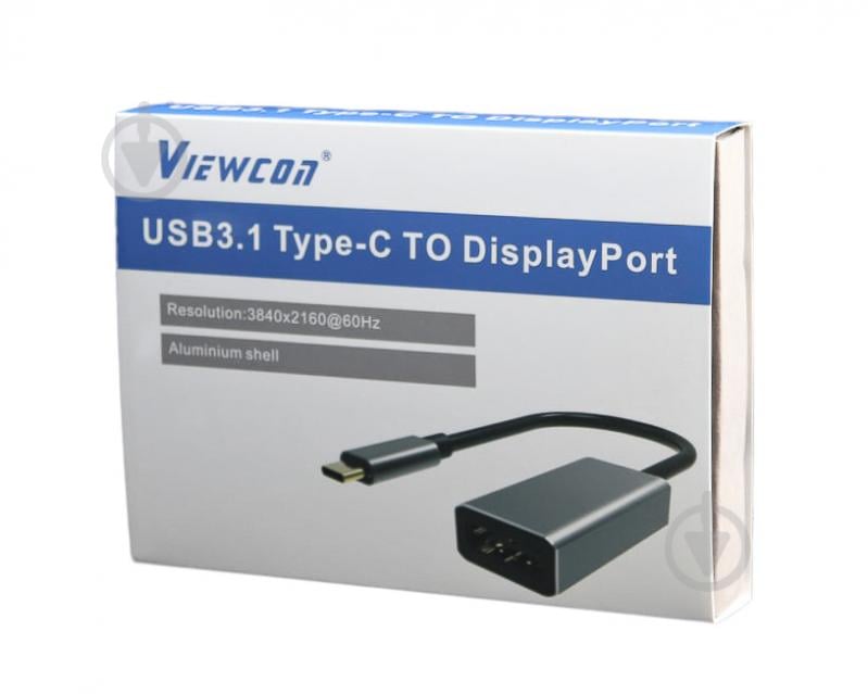 Адаптер Viewcon USB-C на DisplayPort 0,01 м (TE391) - фото 3