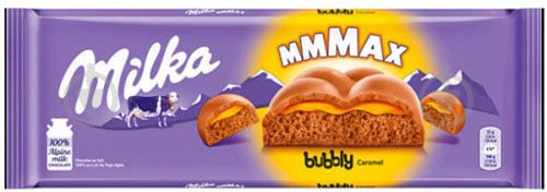 Шоколад Milka Bubbles пористий з карамельною начинкою 250 г - фото 1