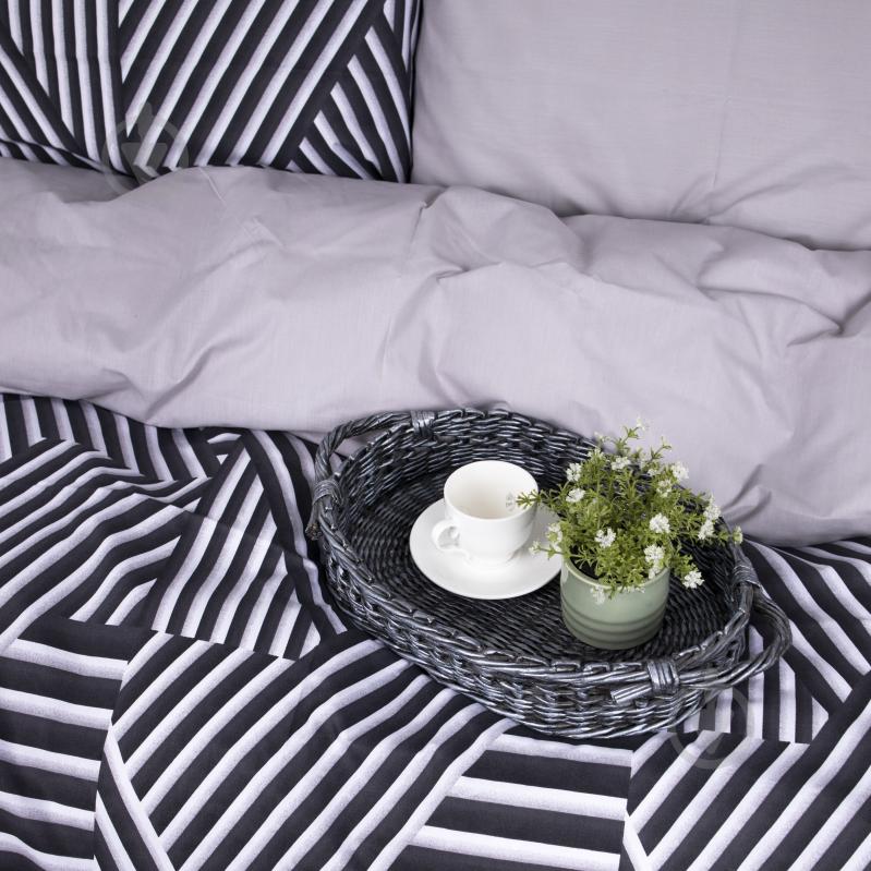 Комплект постельного белья Бязь Ranforce Elite 17-0629 Diamond Black White 200х220 см черный/белый MirSon - фото 2 Комплект постельного белья Бязь Ranforce Elite 17-0629 Diamond Black White 200х220 см черный/белый MirSon - фото 2