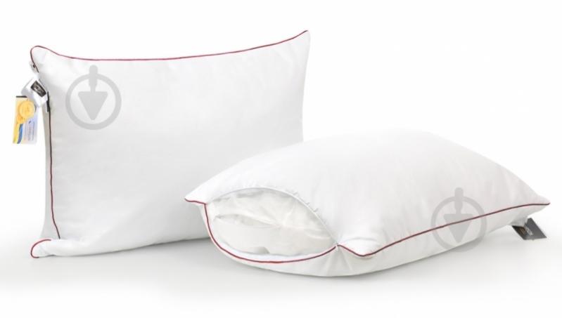 Подушка №474 DeLuxe Hand Made Eco-Soft пружна MirSon 40x40 см білий - фото 3
