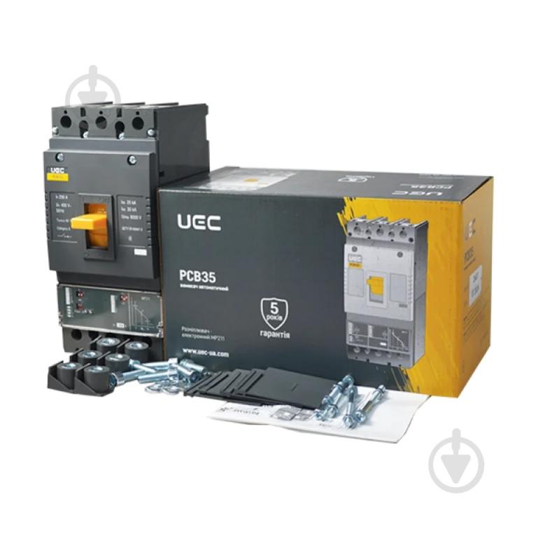 Автоматический выключатель UEC PCB35 3Р 250А 35кА с электронным расцепителем PR211 MCCB-PCB-35-3-0250E - фото 3