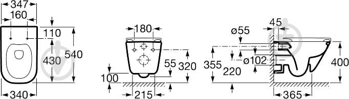 Унитаз подвесной ROCA The Gap A34H47C000 - фото 4