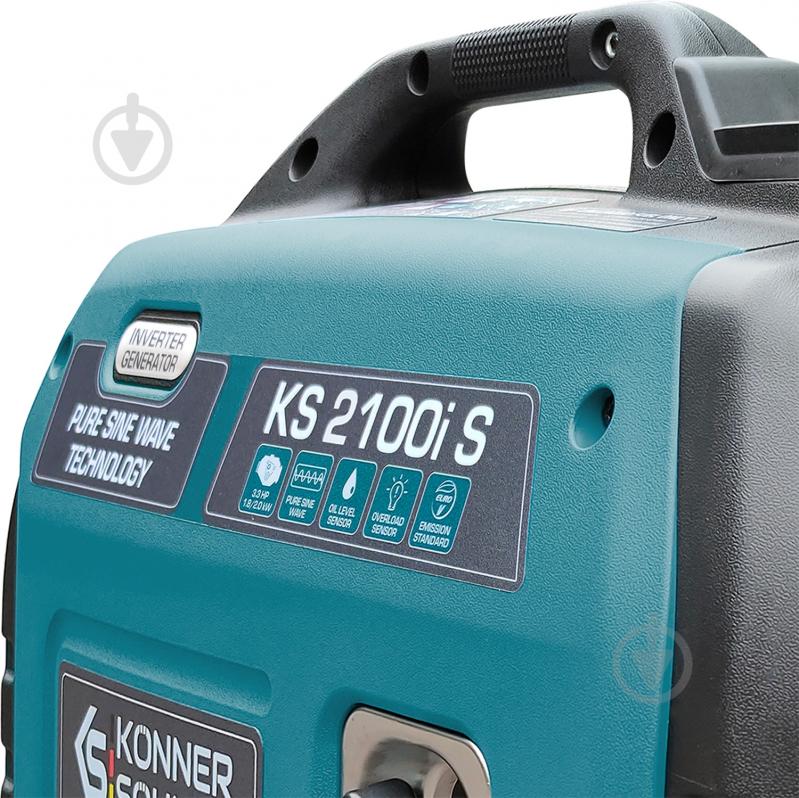Генератор бензиновый Konner&Sohnen 1,8 кВт / 2 кВт 230 В KS 2100i S - фото 10 Генератор бензиновый Konner&Sohnen 1,8 кВт / 2 кВт 230 В KS 2100i S - фото 10