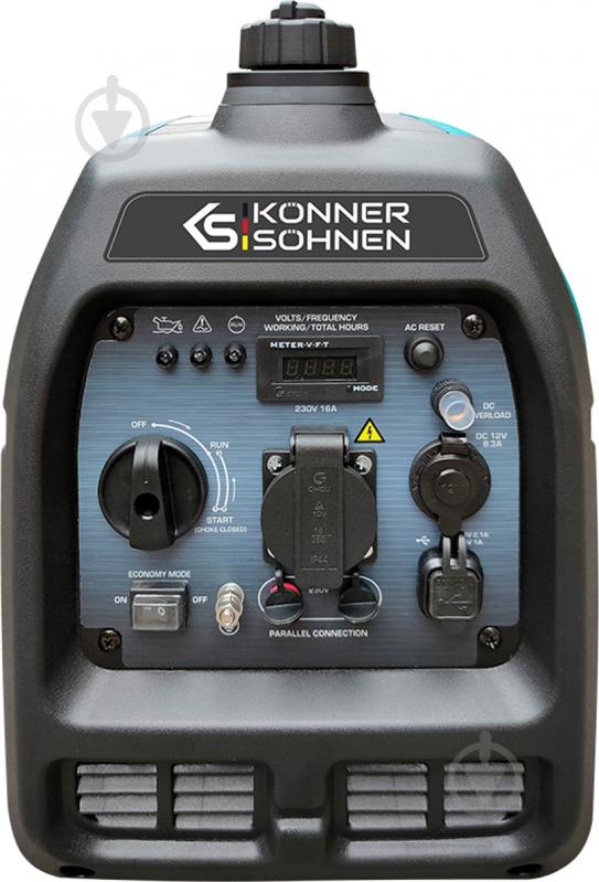 Генератор бензиновый Konner&Sohnen 1,8 кВт / 2 кВт 230 В KS 2100i S - фото 2 Генератор бензиновый Konner&Sohnen 1,8 кВт / 2 кВт 230 В KS 2100i S - фото 2