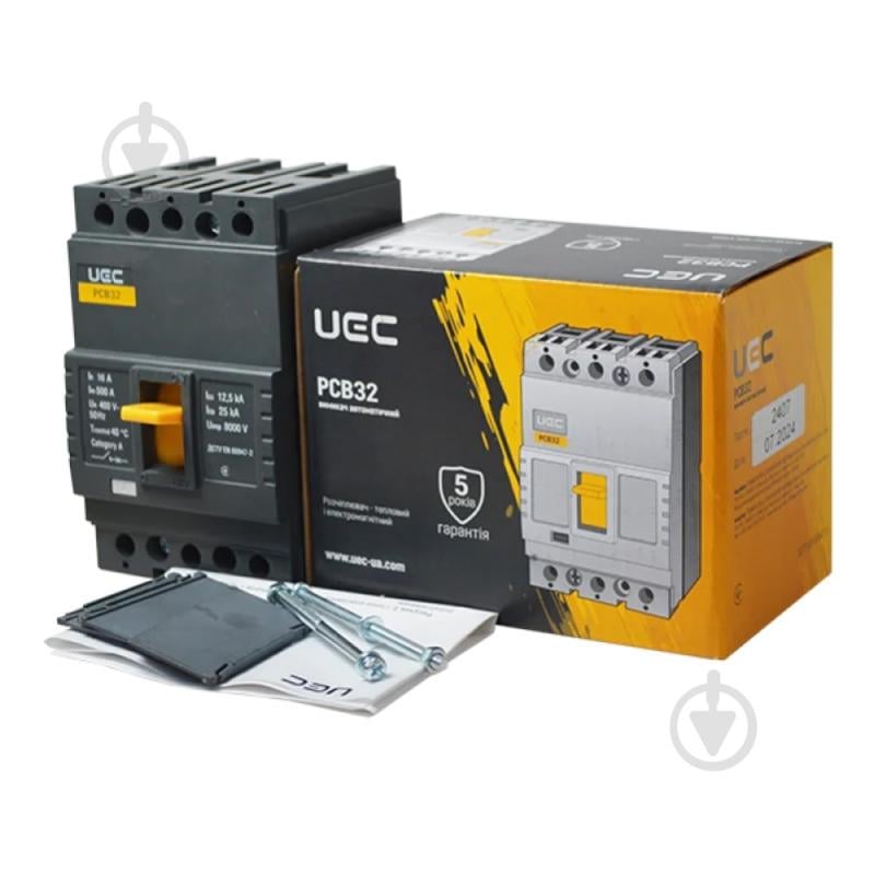 Автоматический выключатель UEC PCB32 3Р 16А 25кА MCCB-PCB-32-3-0016 - фото 3 Автоматический выключатель UEC PCB32 3Р 16А 25кА MCCB-PCB-32-3-0016 - фото 3