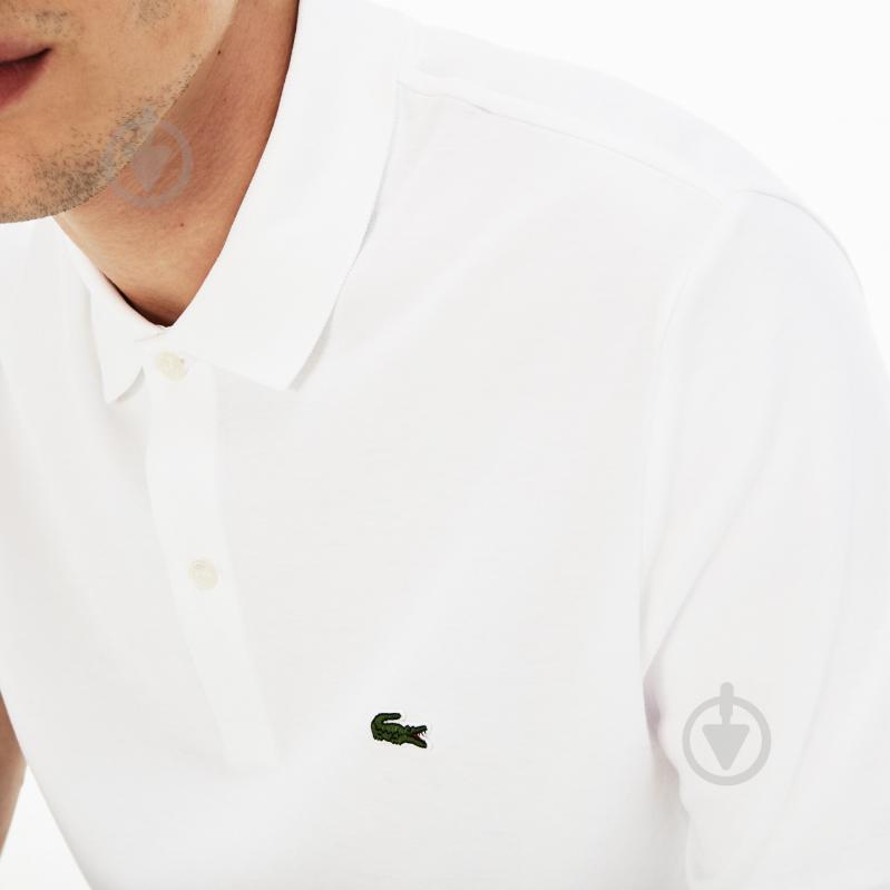 Поло Lacoste SHORT SLEEVED RIBBED COLLAR SHIRT DH2050001 р.6 білий - фото 4