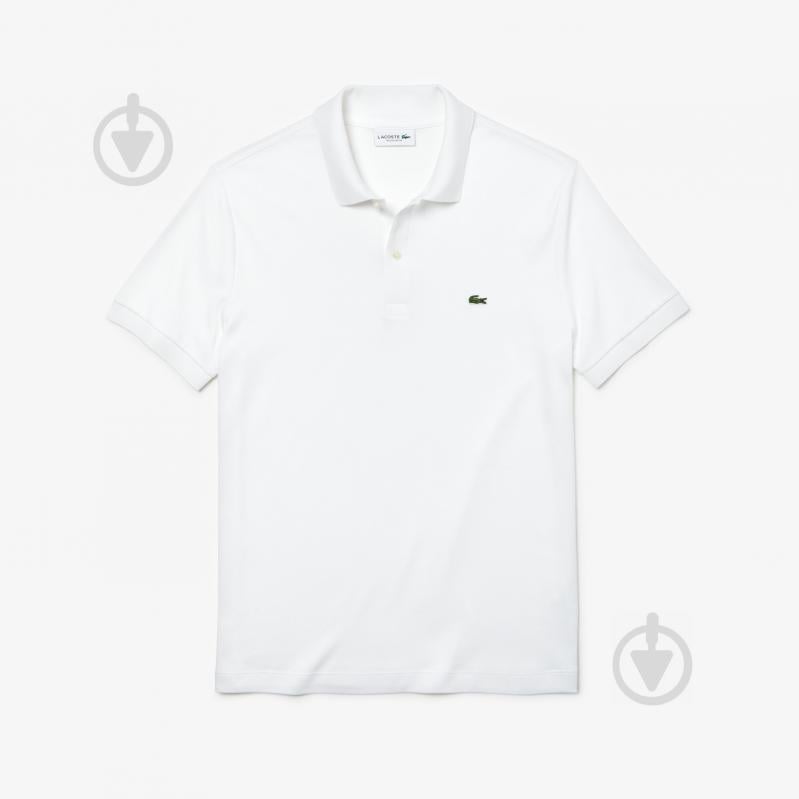 Поло Lacoste SHORT SLEEVED RIBBED COLLAR SHIRT DH2050001 р.7 белый - фото 1