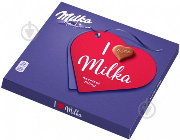 Цукерки Milka з молочного шоколаду з горіховою начинкою 110 г - фото 1
