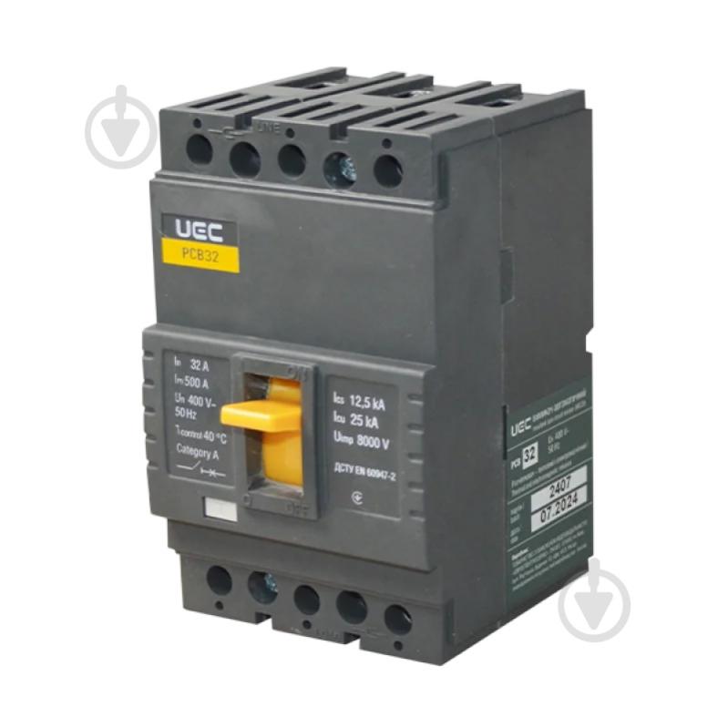 Автоматический выключатель UEC PCB32 3Р 32А 25кА MCCB-PCB-32-3-0032 - фото 1