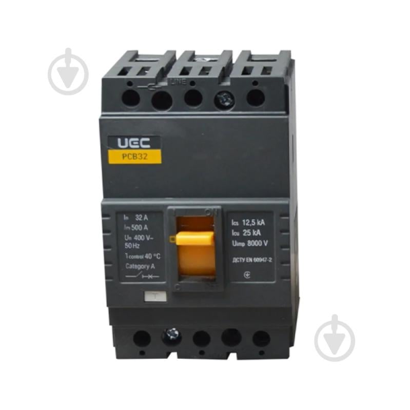 Автоматический выключатель UEC PCB32 3Р 32А 25кА MCCB-PCB-32-3-0032 - фото 2