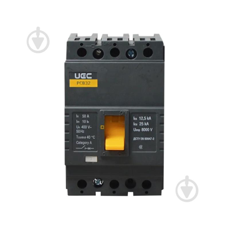 Автоматический выключатель UEC PCB32 3Р 50А 25кА MCCB-PCB-32-3-0050 - фото 2