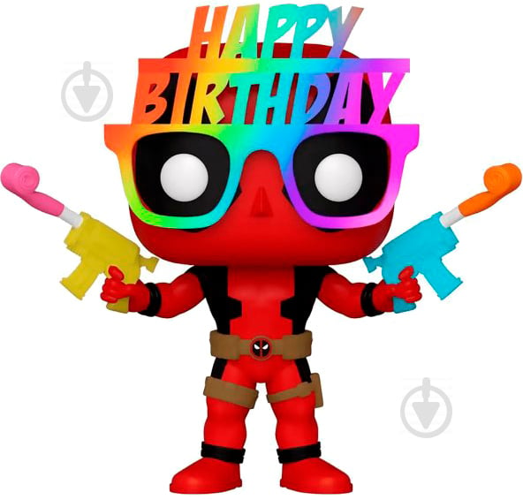 Фигурка Funko POP Bobble Marvel Deadpool 30th Birthday Glasses Deadpool 54687 (FUN2549963) - фото 1