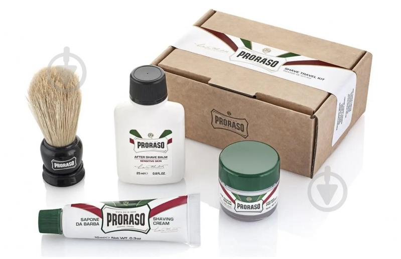 Набір подарунковий для чоловіків Proraso Travel Shaving Kit - фото 1