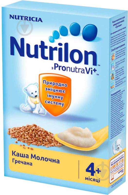 Каша молочна Nutrilon від 4 місяців гречана 225 г - фото 1