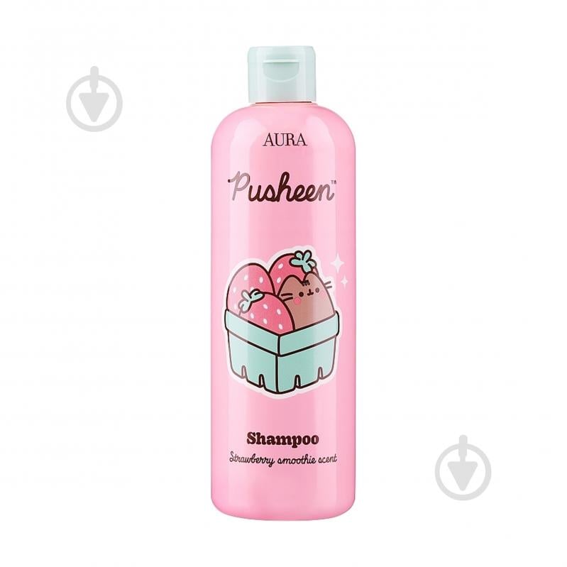 Шампунь Pusheen з ароматом полуничного смузі 500 мл (124031) - фото 1 Шампунь Pusheen з ароматом полуничного смузі 500 мл (124031) - фото 1