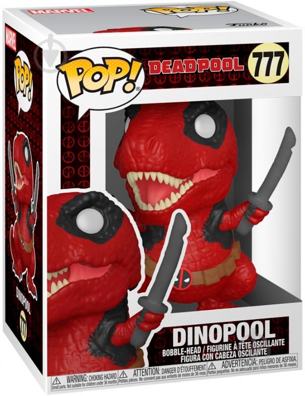 Фігурка Funko POP! Bobble Marvel Deadpool 30th Dinopool 54655 (FUN2549965) - фото 6