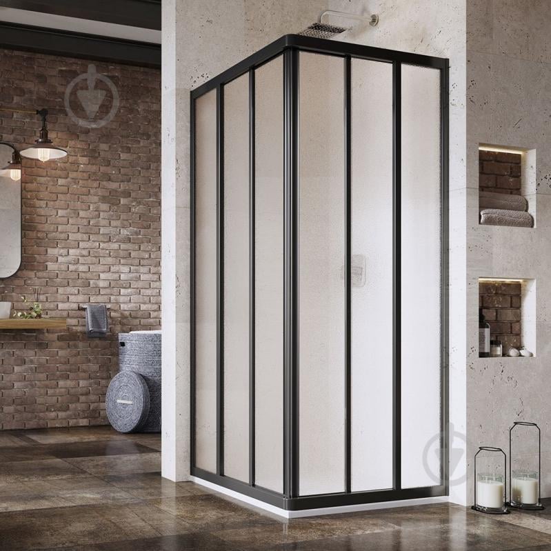 Душевая кабина Ravak Asrv3-80-198 черный + grape - фото 1