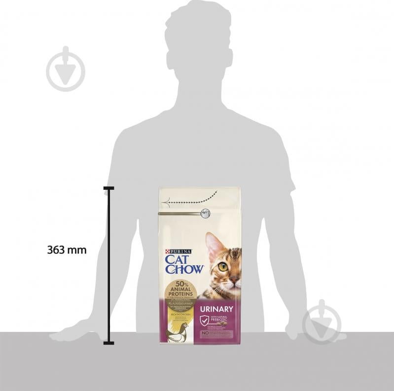 Корм сухий для дорослих котів Cat Chow by Purina Urinary підтримка здоров'я сечовивідної системи з куркою 1,5 кг - фото 5