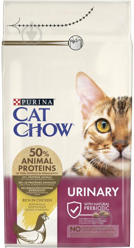 Корм Purina Cat Chow Urinary с курицей 1,5 кг - фото 1