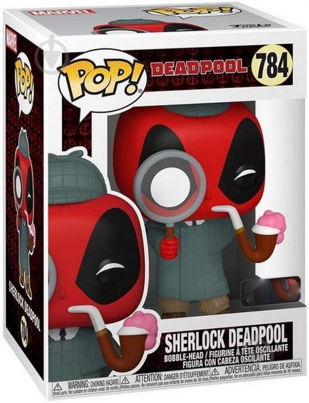 Фігурка Funko Bobble Marvel Deadpool 30th Sherlock Deadpool (Exc) 54691 (FUN2549967) - фото 2
