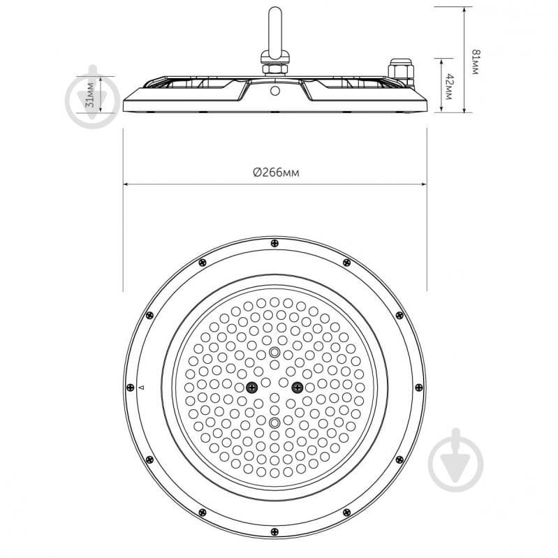 Світильник консольний LED CONCEPT TONREE UF 100 Вт чорний - фото 7