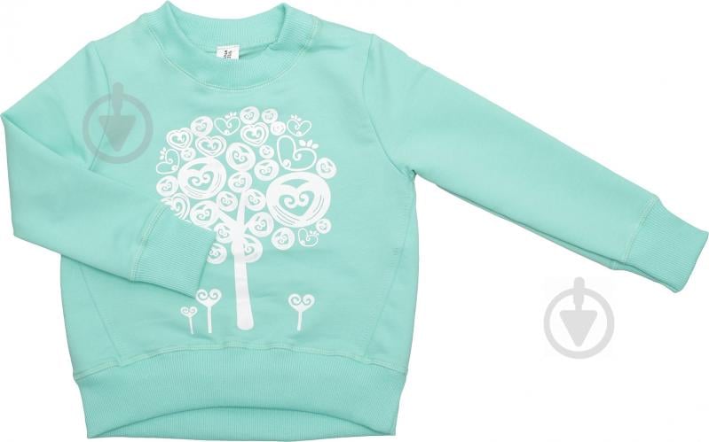 Світшот для дівчинки Luna Kids 5 р.98 м'ятний - фото 1