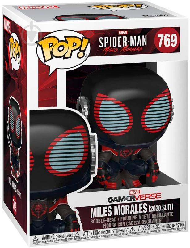 Фігурка Funko POP! Bobble Marvel Games Miles Morales Miles 2020 Suit 50154 (FUN2549946) - фото 2