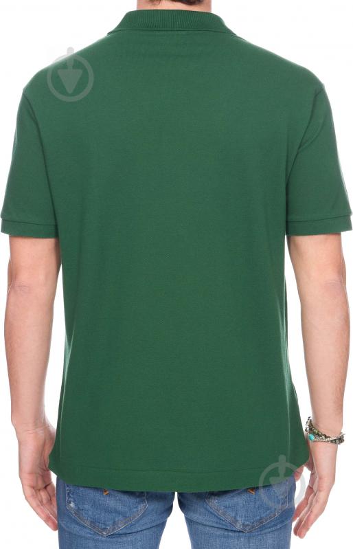 Поло Lacoste CHEMISE COL BORD-COTES L1230S6WT р.5 зеленый - фото 4