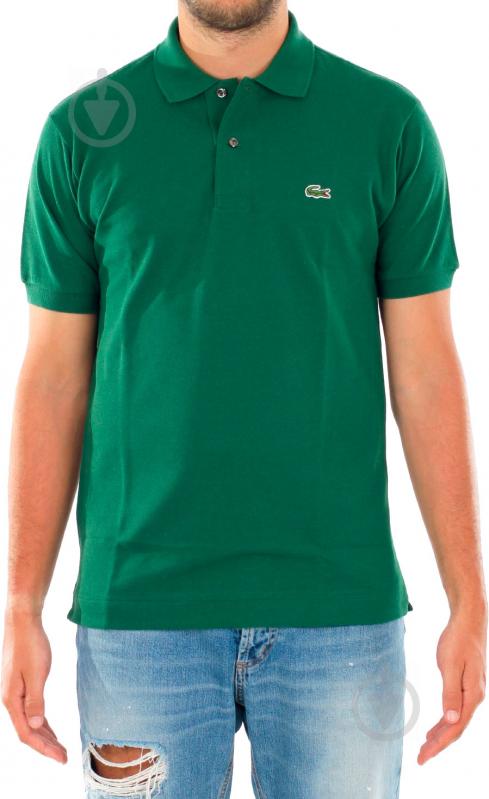 Поло Lacoste CHEMISE COL BORD-COTES L1230S6WT р.5 зеленый - фото 2