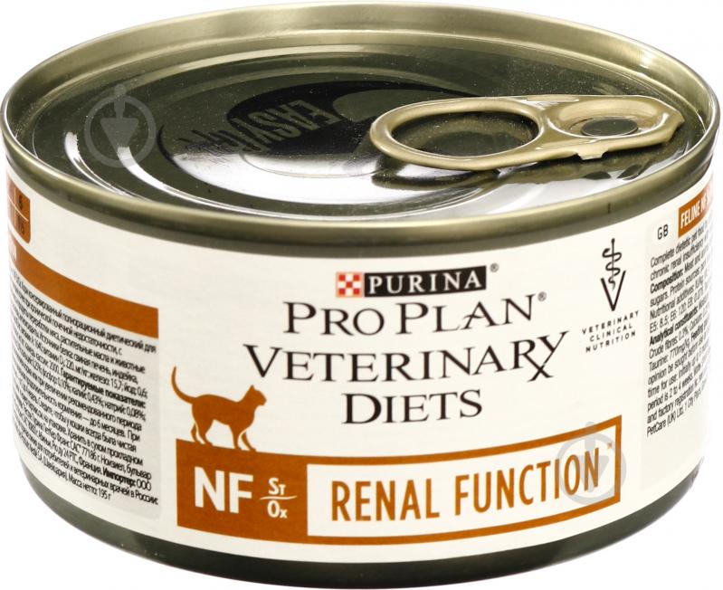 Консерва Purina Pro Plan Veterinary Diets Renal Function кукурудза / рис / борошно 195 г - фото 1