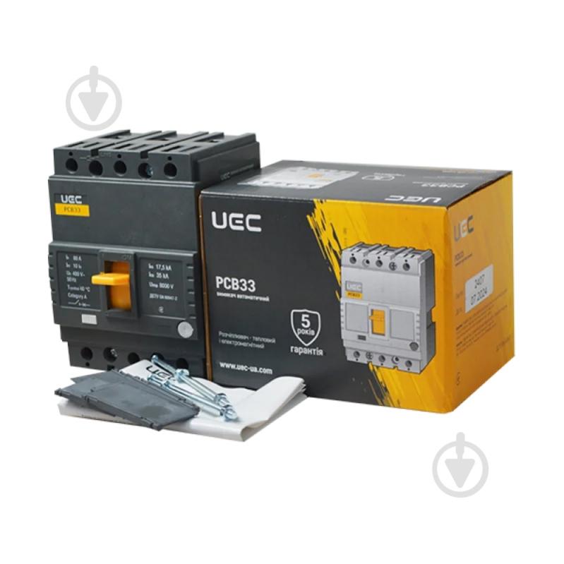Автоматический выключатель UEC PCB33 3Р 80А 35кА MCCB-PCB-33-3-0080 - фото 3 Автоматический выключатель UEC PCB33 3Р 80А 35кА MCCB-PCB-33-3-0080 - фото 3