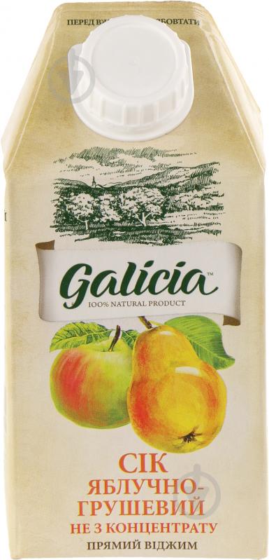 Сік Galicia Яблучно-грушевий пастеризований 0,5л (4820151001635) - фото 2