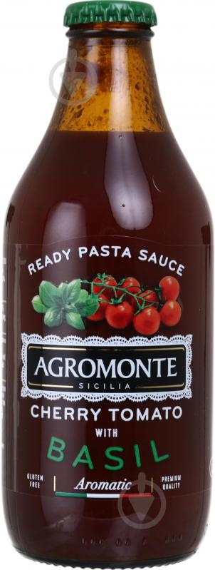 Соус Agromonte для пасты Cherry Tomato With Basil 330 г - фото 1
