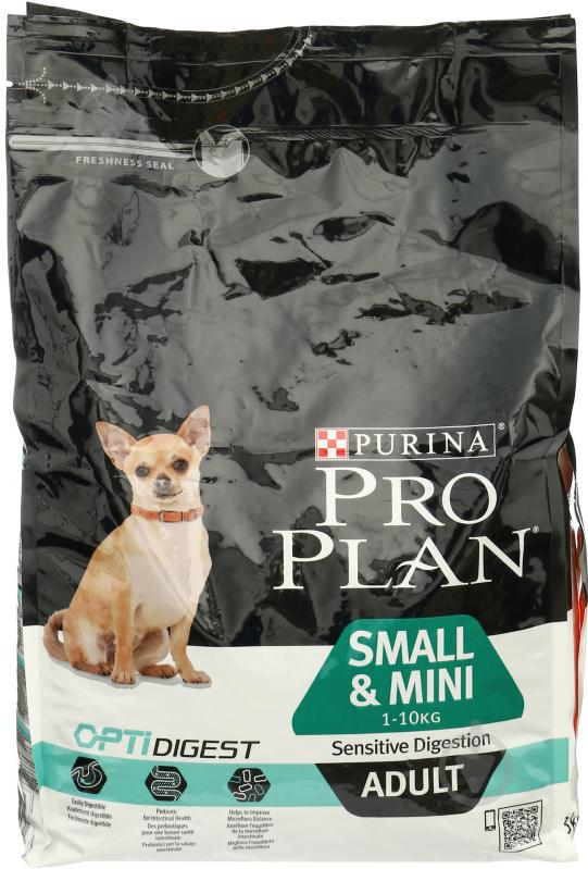 Корм для малых пород Pro Plan Pro Plan Small & Mini Sensitive Digestion с курицей 3 кг 3 кг - фото 1 Корм для малых пород Pro Plan Pro Plan Small & Mini Sensitive Digestion с курицей 3 кг 3 кг - фото 1