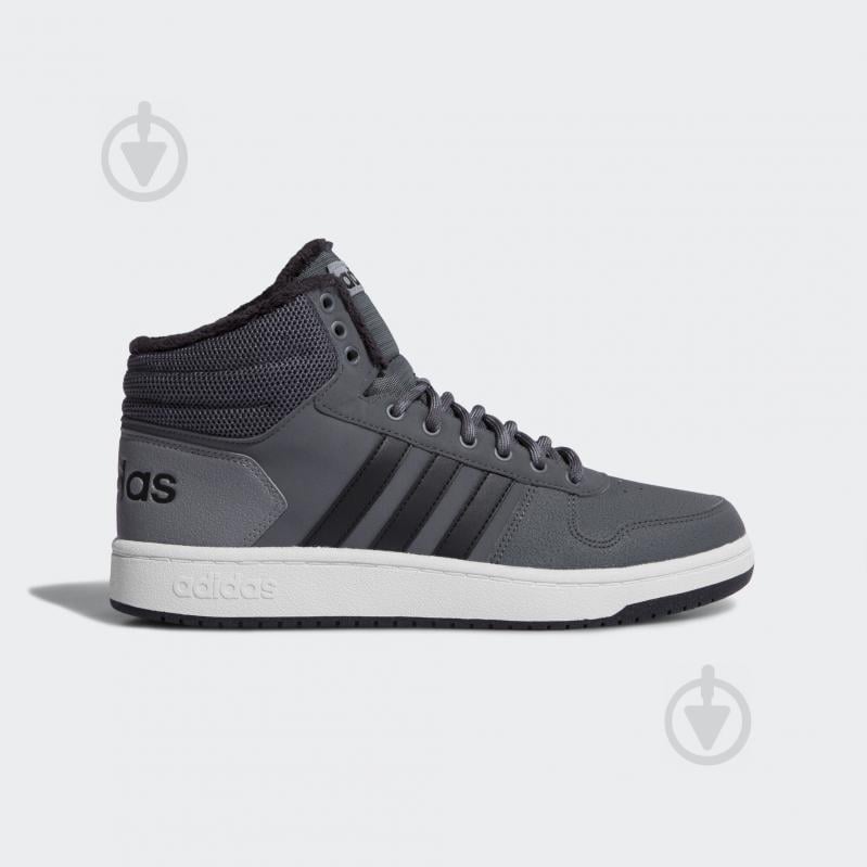 Черевики Adidas HOOPS 2.0 MID CG6615 р.44 2/3 сірий - фото 1