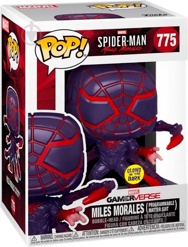 Фигурка Funko POP Bobble Marvel Games Miles Morales Miles Programmable Matter Suit (FUN2549954) - фото 2