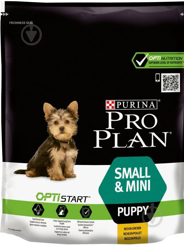 Корм для малих порід Pro Plan Pro Plan Puppy Small & Mini із куркою 700 г 700 г - фото 1