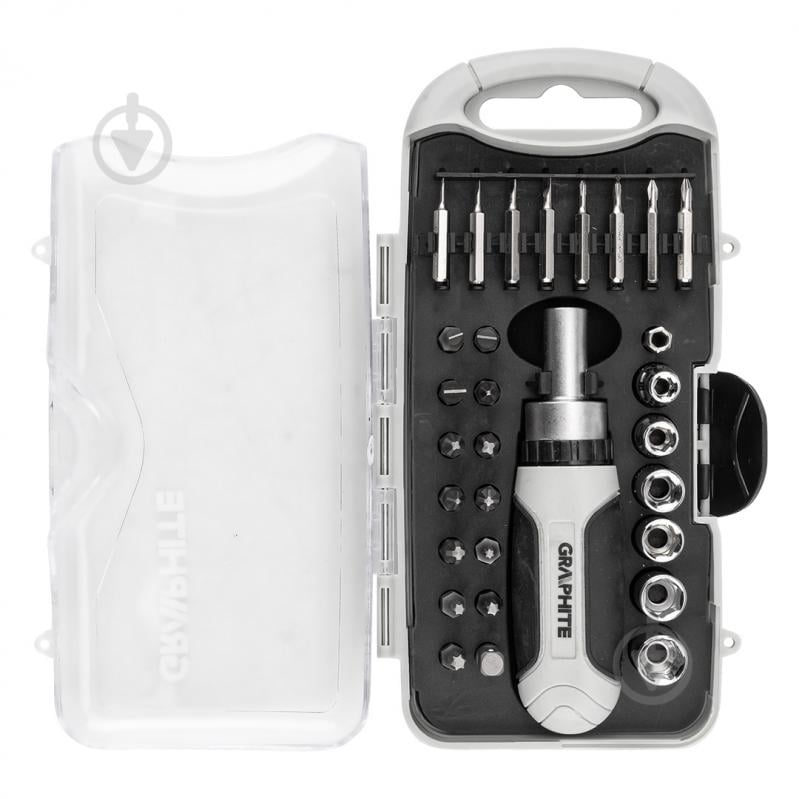 Набір біт GRAPHITE 30 шт. 56T561 - фото 1 Набір біт GRAPHITE 30 шт. 56T561 - фото 1