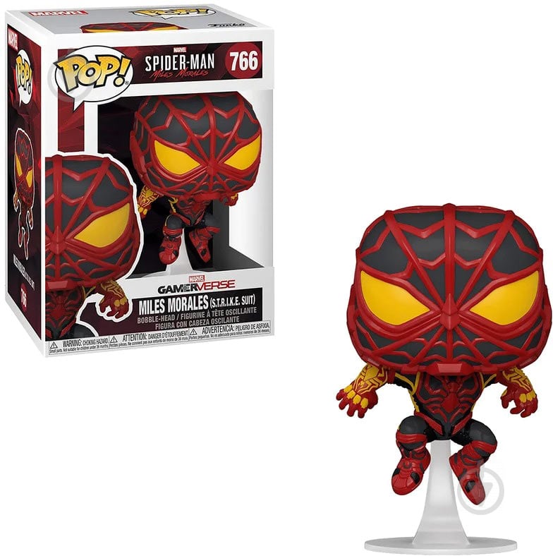 Фігурка Funko Bobble Marvel Games Miles Morales Miles S.T.R.I.K.E. (FUN2549948) - фото 3