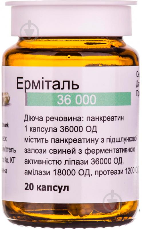 Ерміталь 36 000 №20 у пляшці капсули 36 000 од. - фото 2