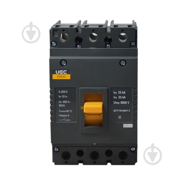 Автоматичний вимикач UEC PCB35 3Р 200А 35кА MCCB-PCB-35-3-0200 - фото 2 Автоматичний вимикач UEC PCB35 3Р 200А 35кА MCCB-PCB-35-3-0200 - фото 2