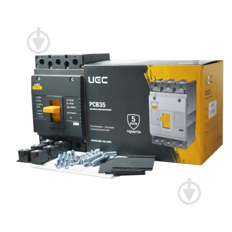 Автоматичний вимикач UEC PCB35 3Р 160А 35кА MCCB-PCB-35-3-0160 - фото 3 Автоматичний вимикач UEC PCB35 3Р 160А 35кА MCCB-PCB-35-3-0160 - фото 3