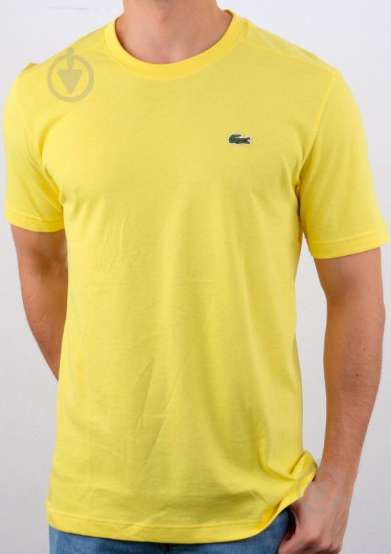 Футболка Lacoste мужская р.M TEE-SHIRT SS20 TH76187GC р.M желтый - фото 5