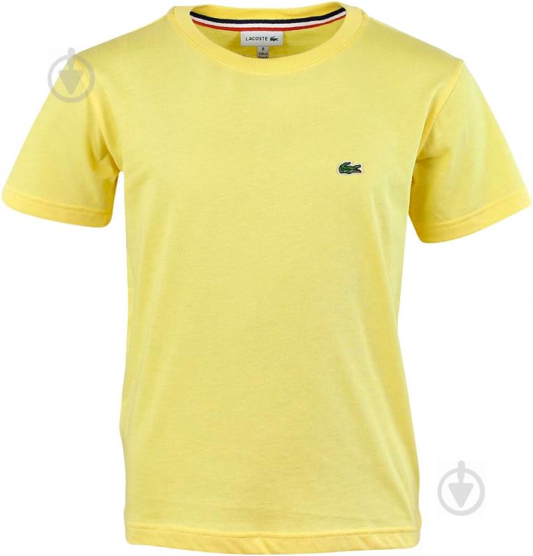 Футболка Lacoste мужская р.M TEE-SHIRT SS20 TH76187GC р.M желтый - фото 1