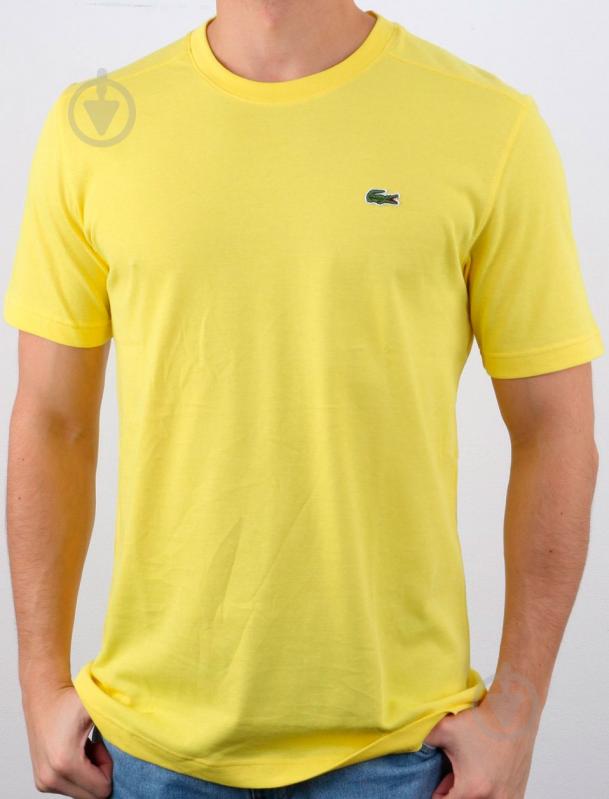 Футболка Lacoste мужская р.M TEE-SHIRT SS20 TH76187GC р.M желтый - фото 3