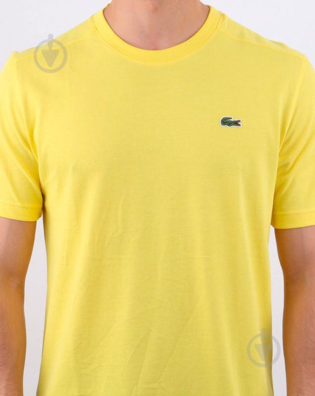 Футболка Lacoste мужская р.M TEE-SHIRT SS20 TH76187GC р.M желтый - фото 6