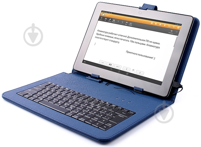 Чехол-клавиатура Vellini Universal 7”-8'' blue (215360) - фото 3